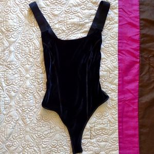 Alala black velvet bodysuit. New! Never worn! Size Small. Beautiful.